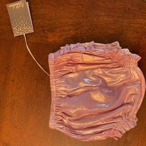 Velveteen baby girl bloomers